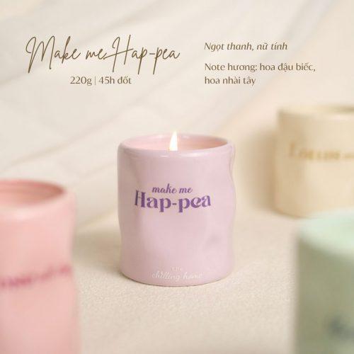 Nến Thơm Make Me Hap-pea - BST Nến Thơm Thư Giãn Thông Điệp Ẩn Healing Pastel của The Chilling Home - Quà Tặng Chữa Lành Cho Người Thương